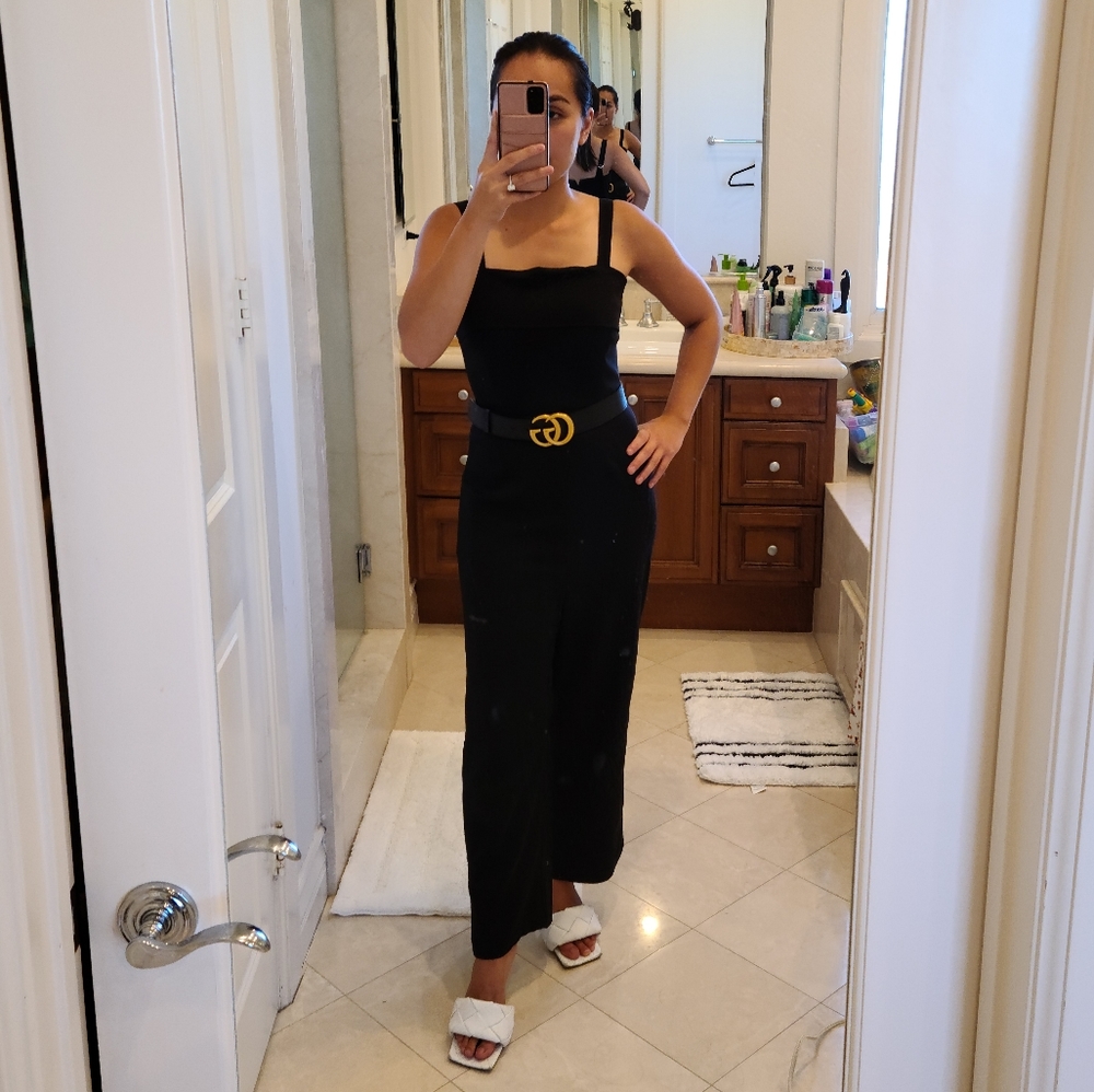 *New* Black Adjustable Strap Isabella Jumpsuit